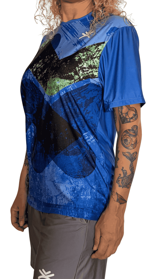 Camiseta técnica unisex UPF+50 – Blue Current