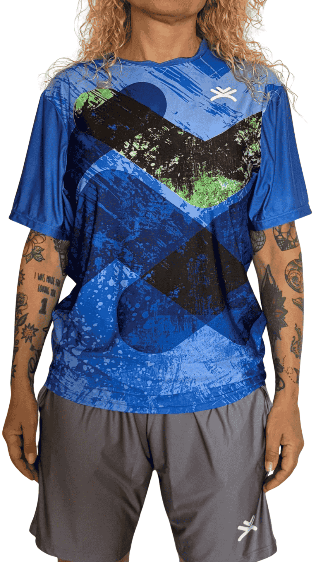 Camiseta técnica unisex UPF+50 – Blue Current